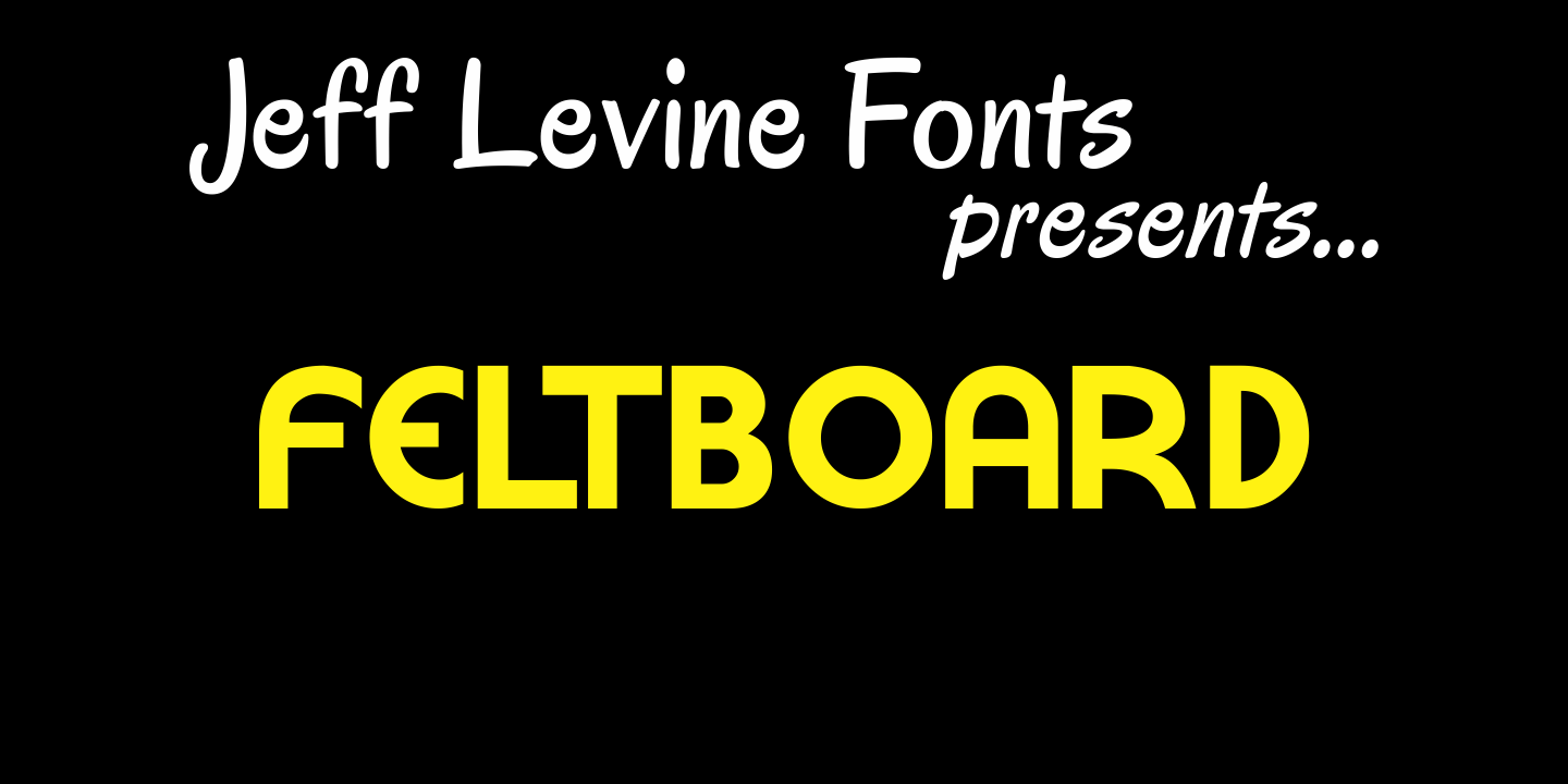 Feltboard Font Family Poster