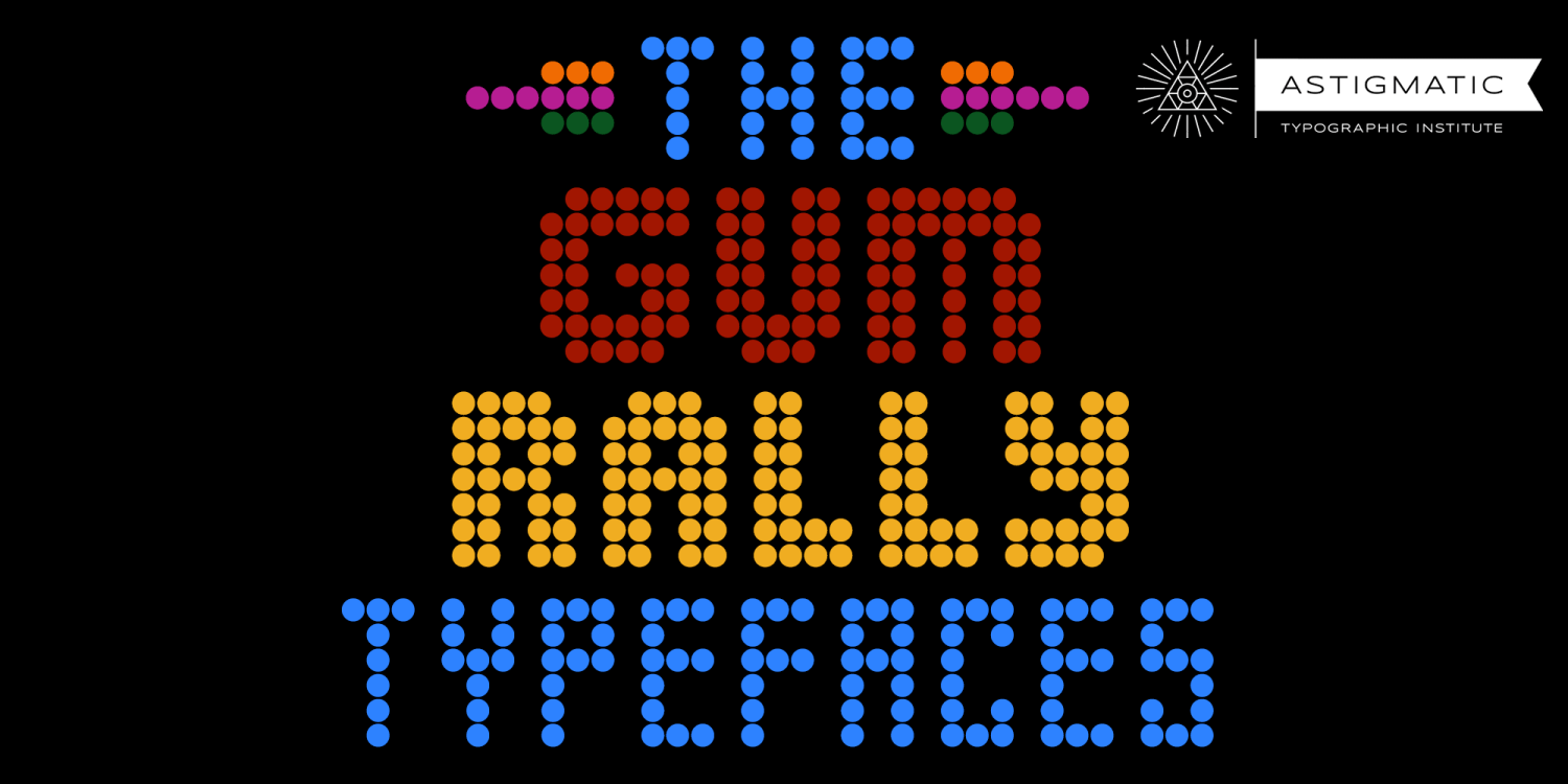 Gum Rally AOE Font Poster #1
