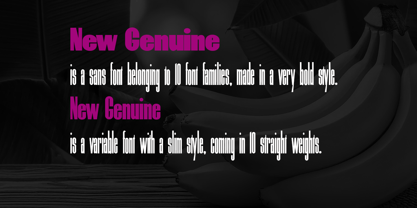 New Genuine  Font Poster #5