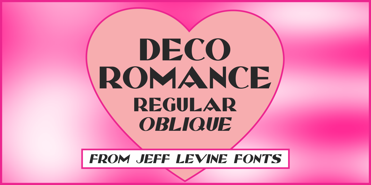 Deco Romance Font Poster #1