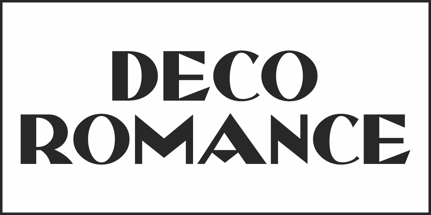 Deco Romance Font Poster #1
