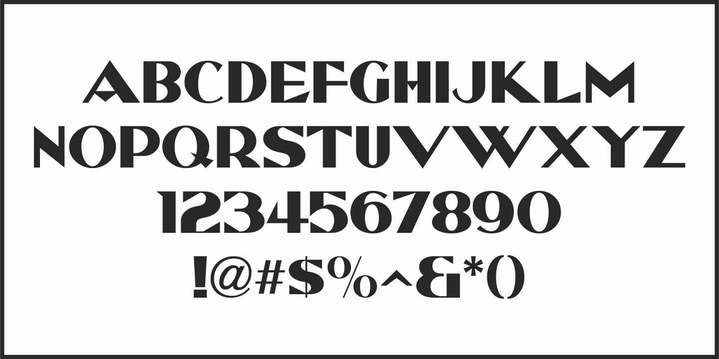 Deco Romance Font Poster #1