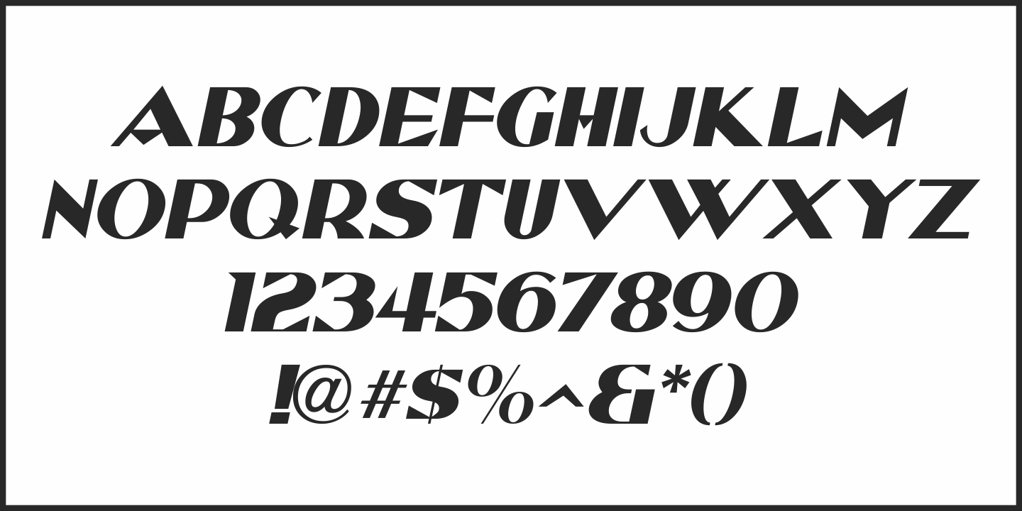 Deco Romance Font Poster #1