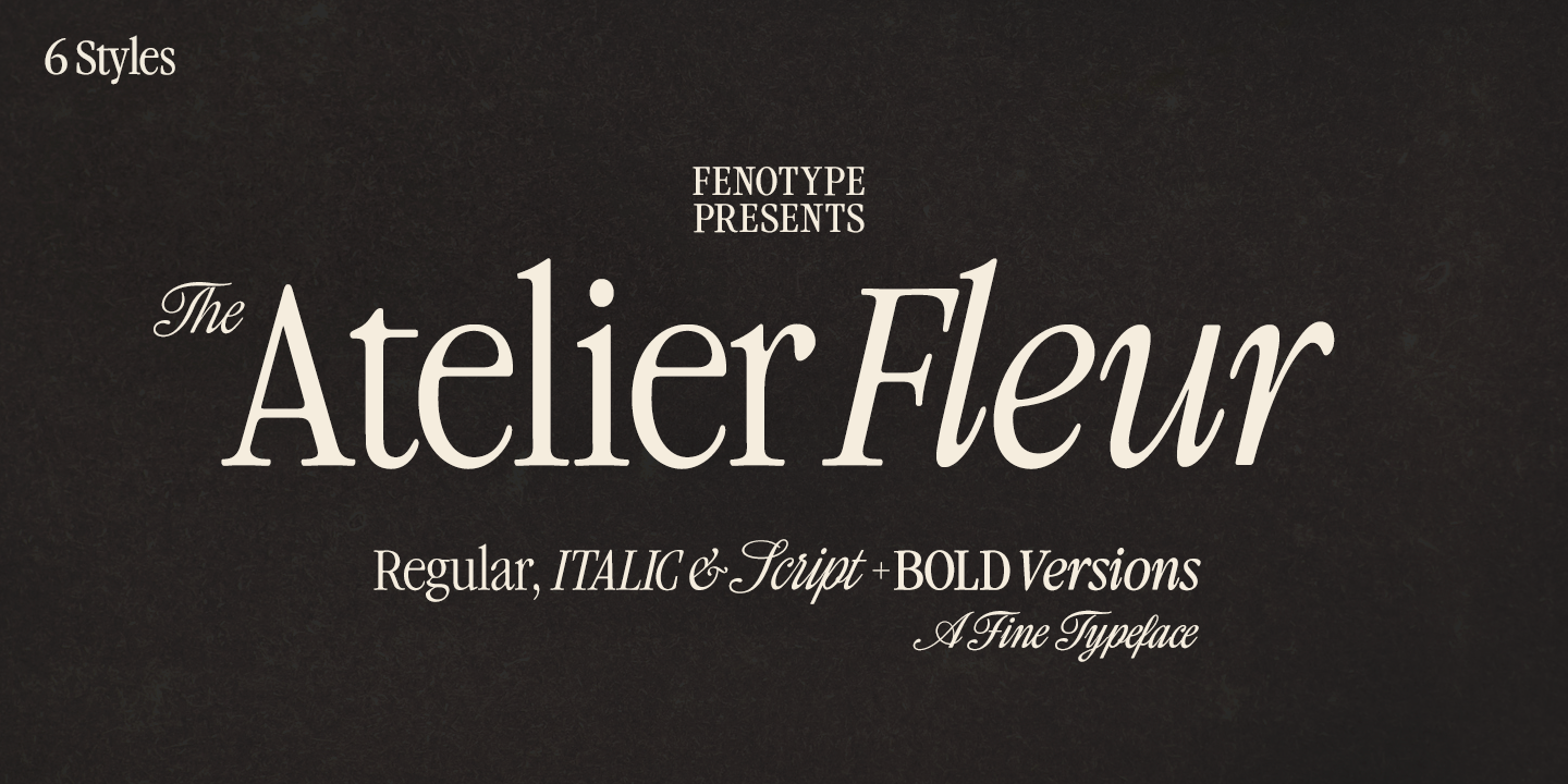 Atelier Fleur Font Poster
