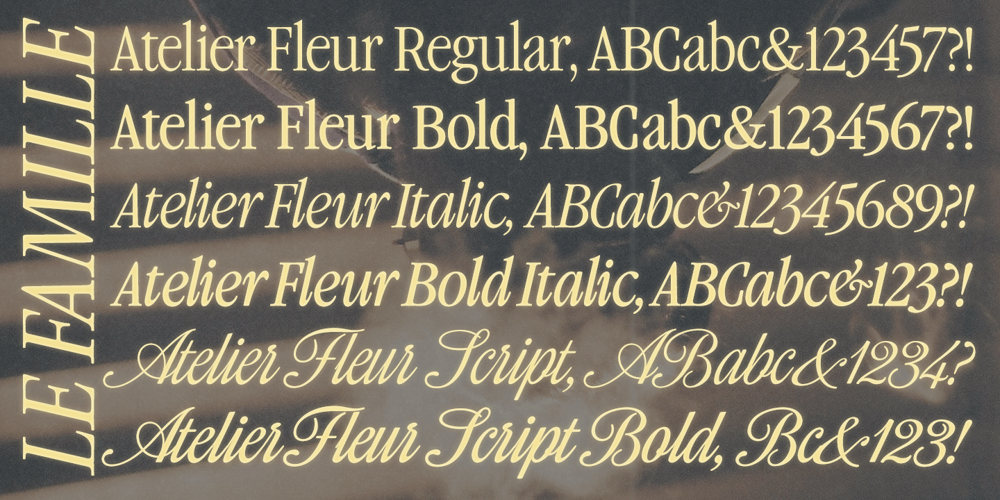 Atelier Fleur Font Poster #11