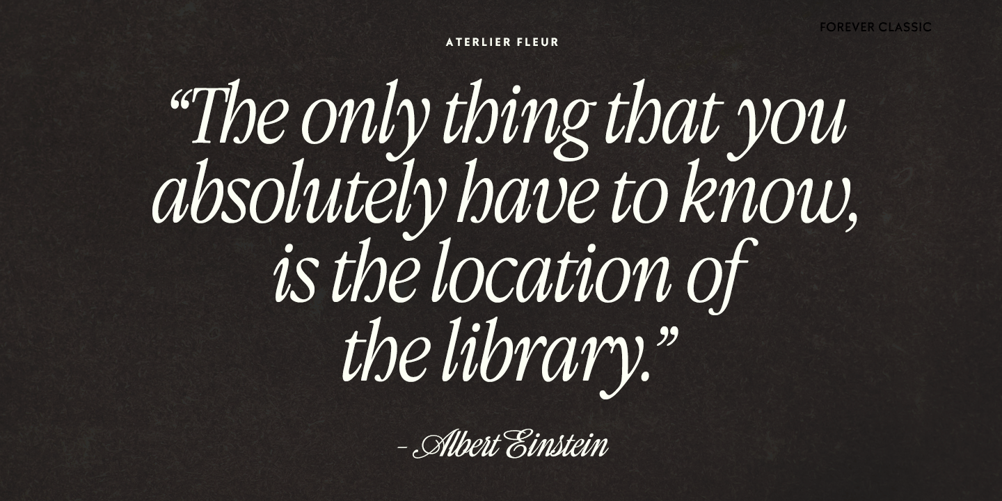 Atelier Fleur Font Poster #5