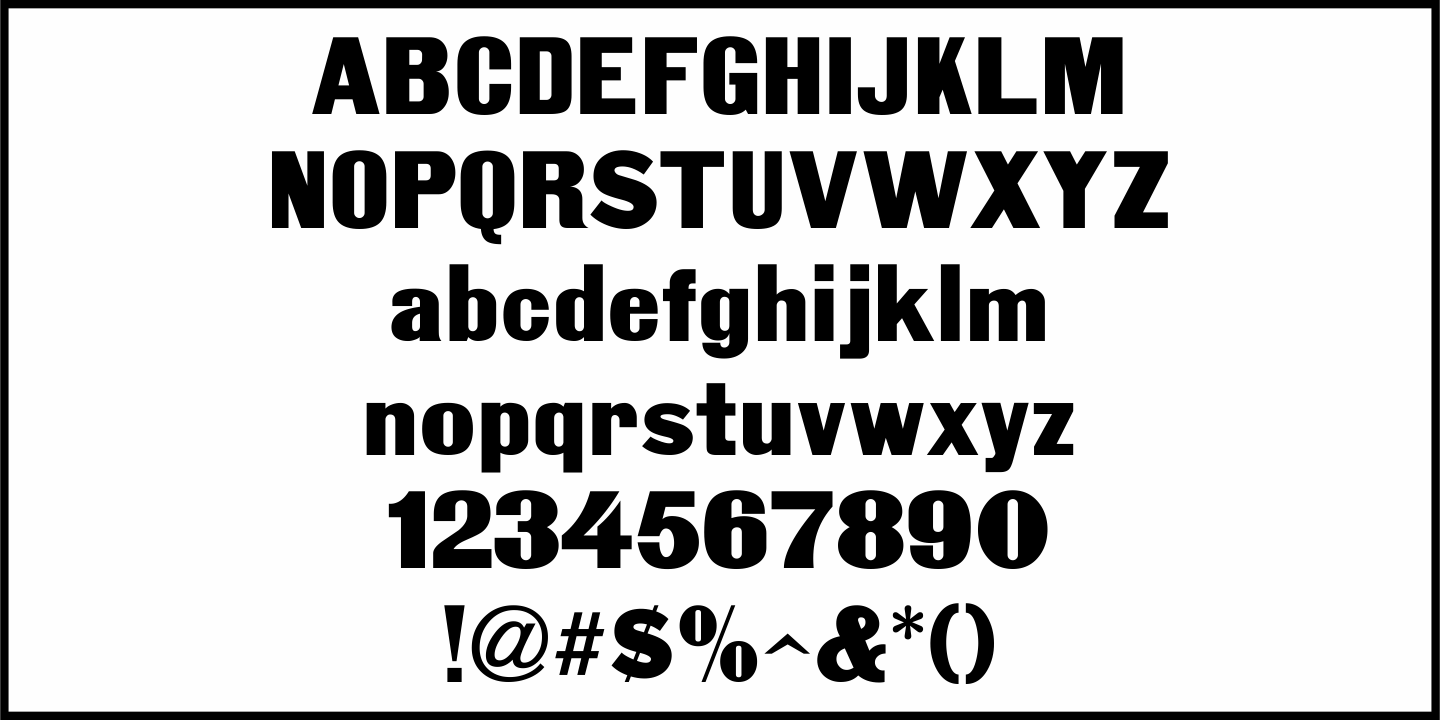 Gothic Grotesk Font Poster #3