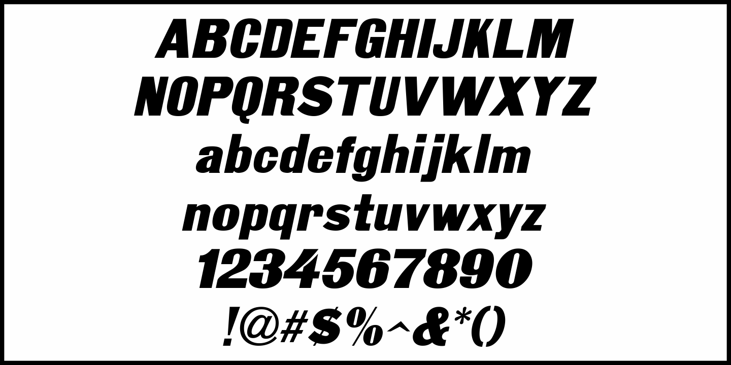 Gothic Grotesk Font Poster #5