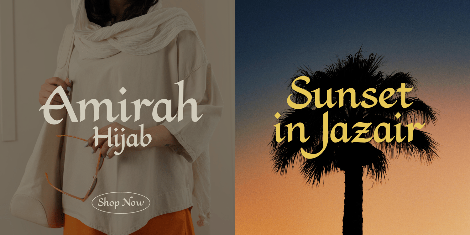 Baylaf Alwahas Font Poster #3