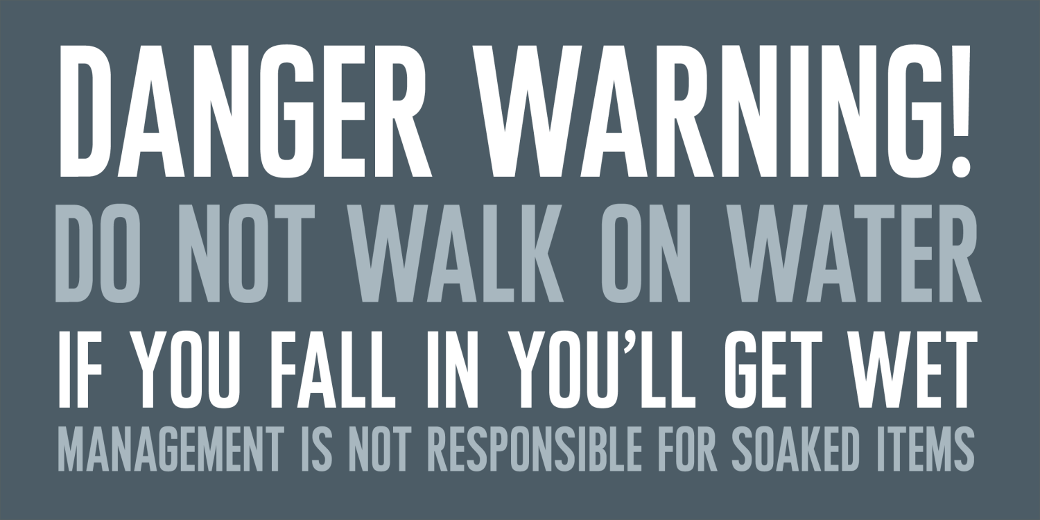 Hydropower Extracondensed Font Poster #1