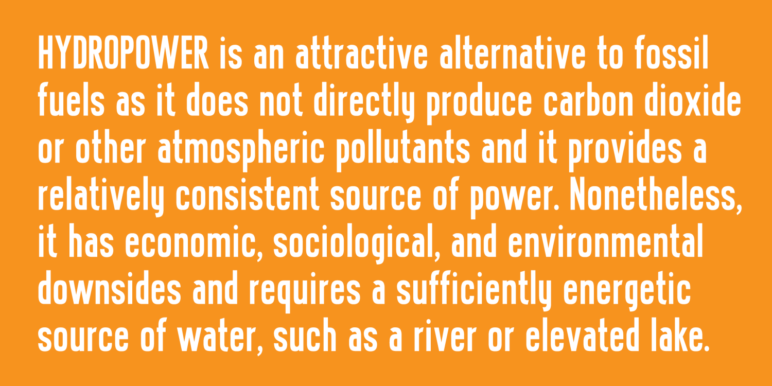 Hydropower Extracondensed Font Poster #1