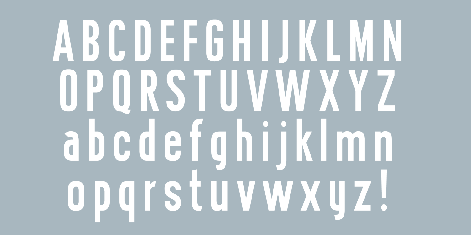 Hydropower Extracondensed Font Poster #1