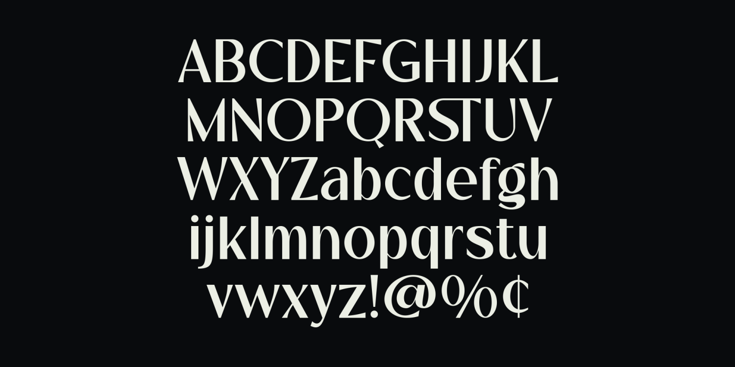 Negen Font Poster #2