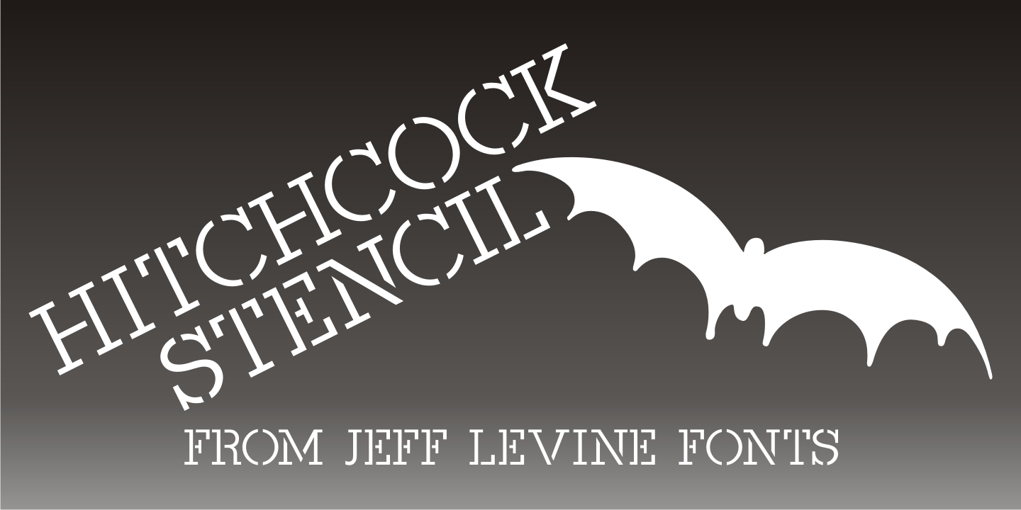 Hitchcock Stencil Font Family Poster