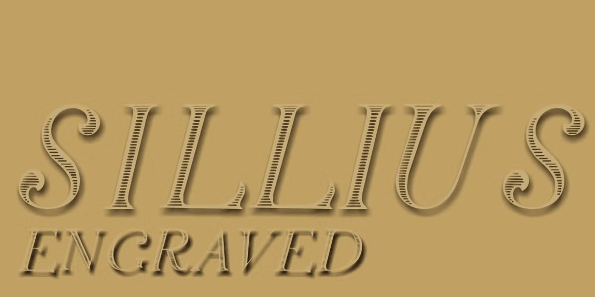 Silius Engraved Font Family Poster