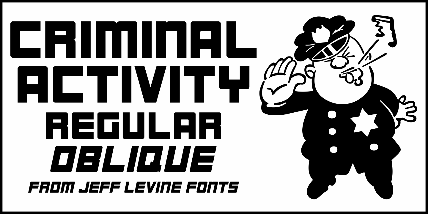 Criminal Activity Poster