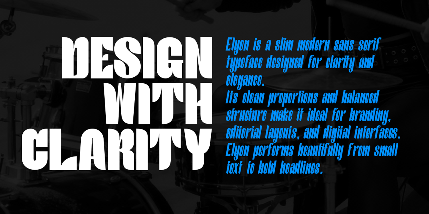 Elyon — Modern Sans Serif Font Family Font Poster #2