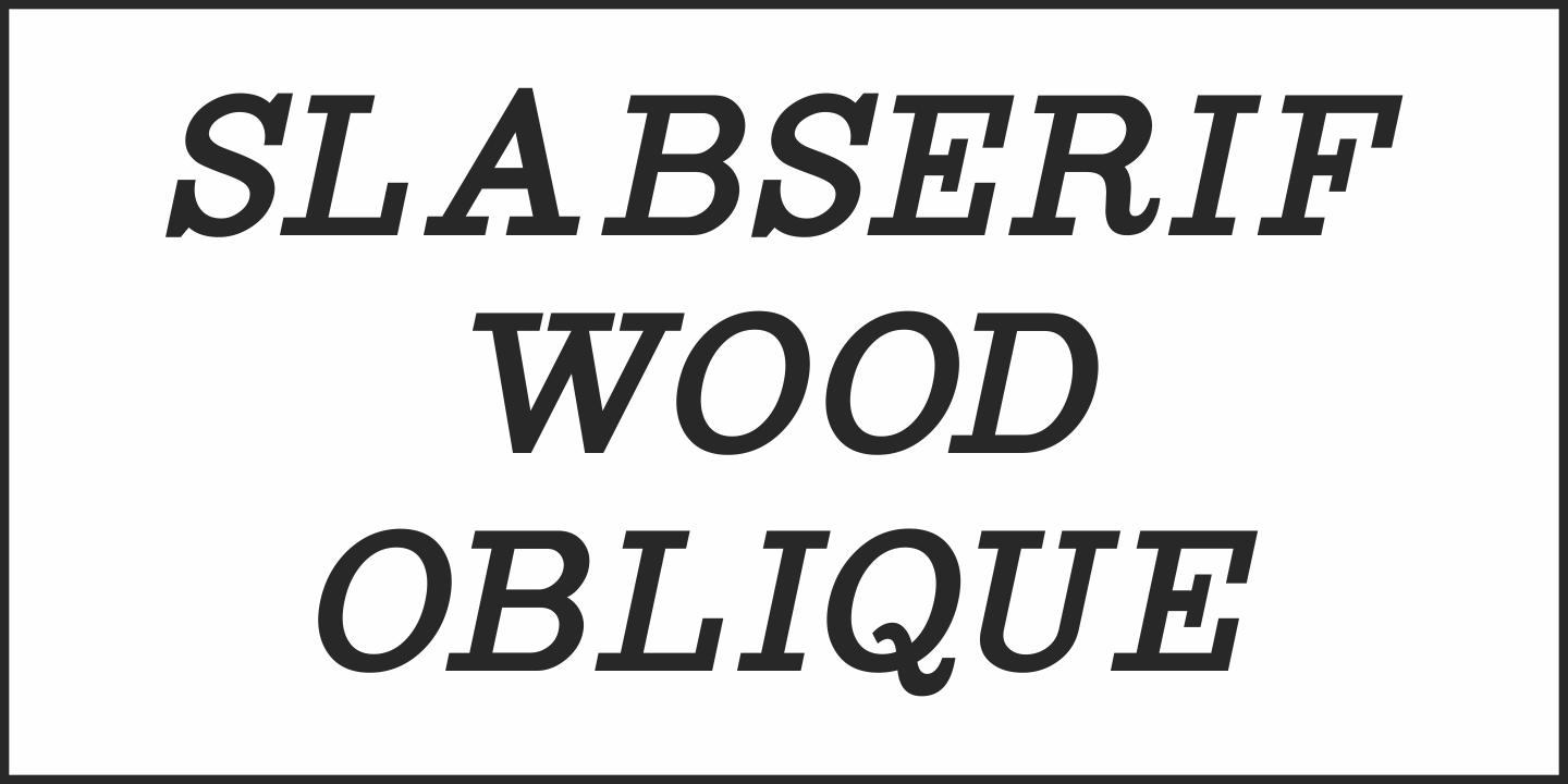 Slabserif Wood Font Poster #4