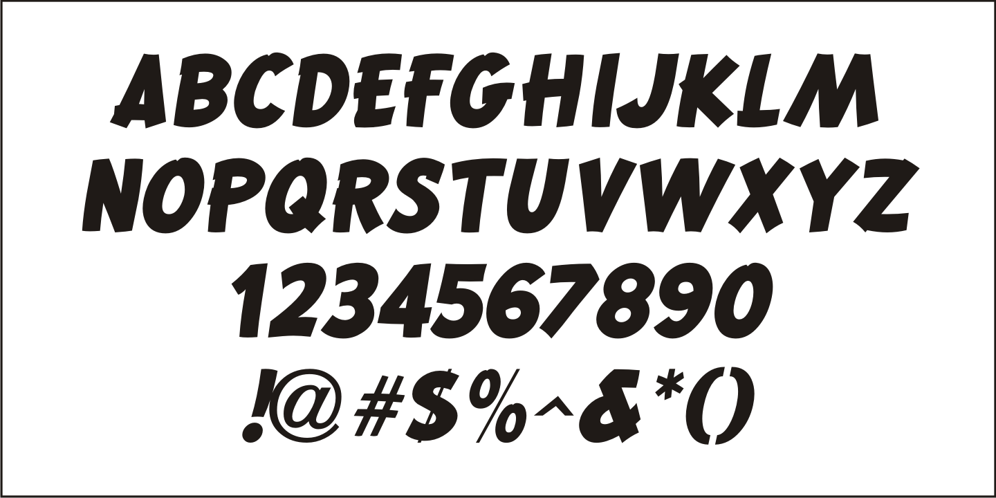 Quick Poster Font Poster #5