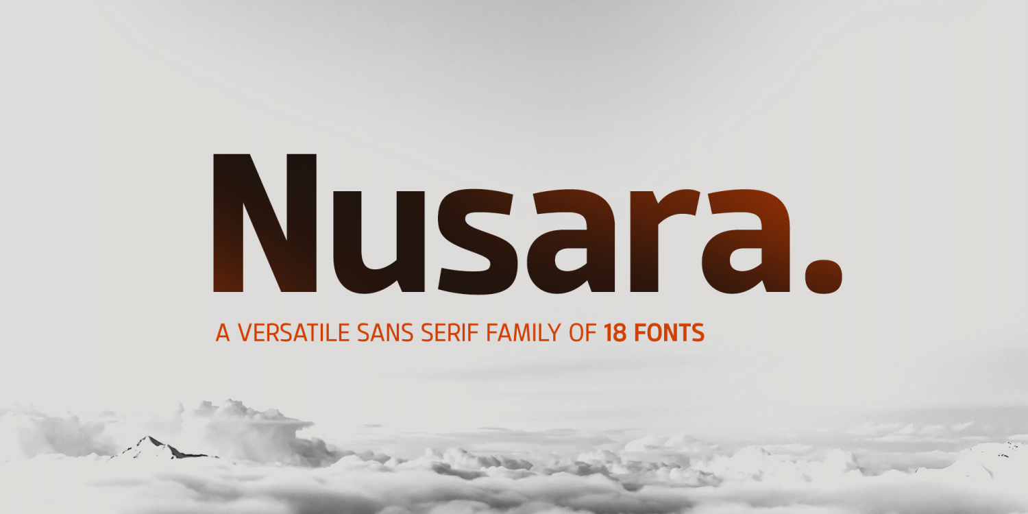 Nusara Font Poster