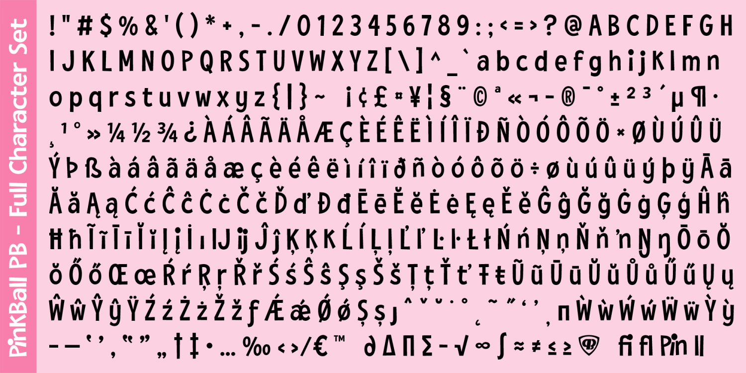 PinkBall PB Font Family - Poster #5