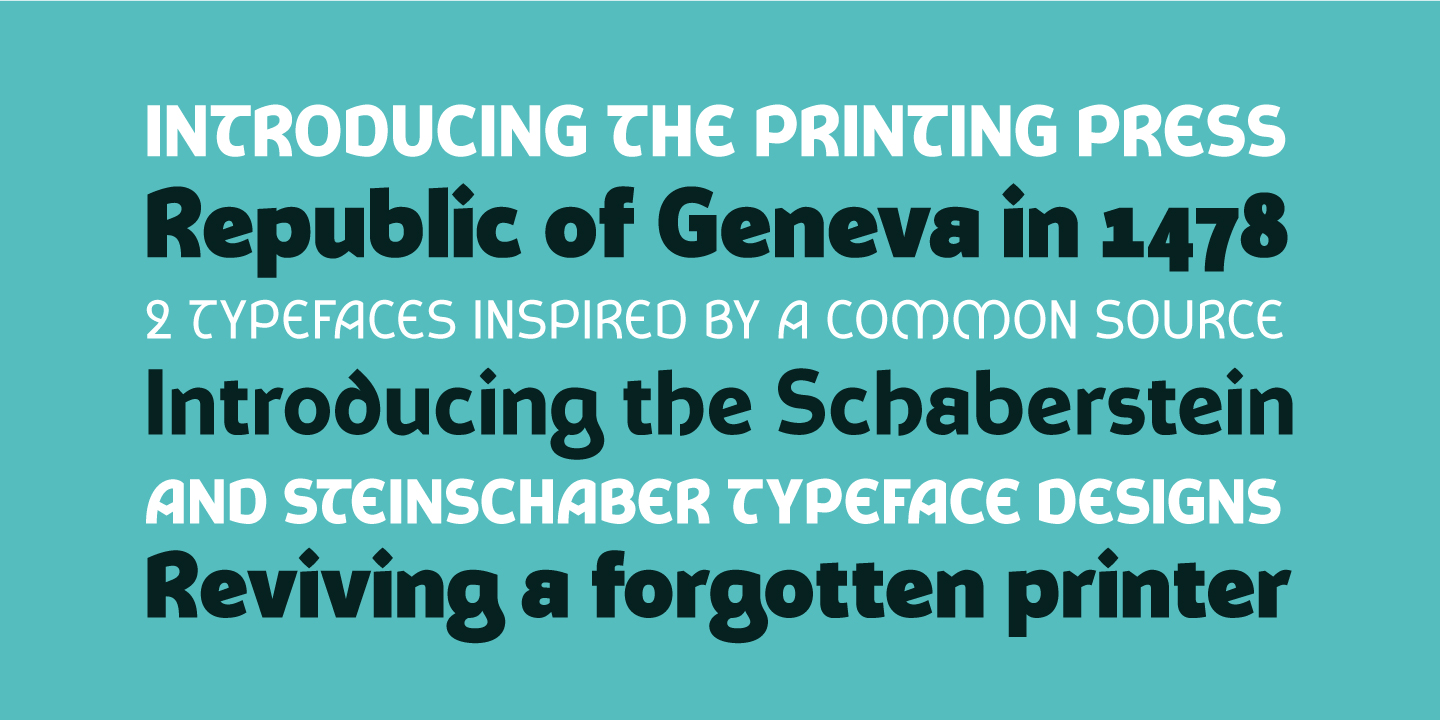 Forgotten Printer Collection Font Poster #1