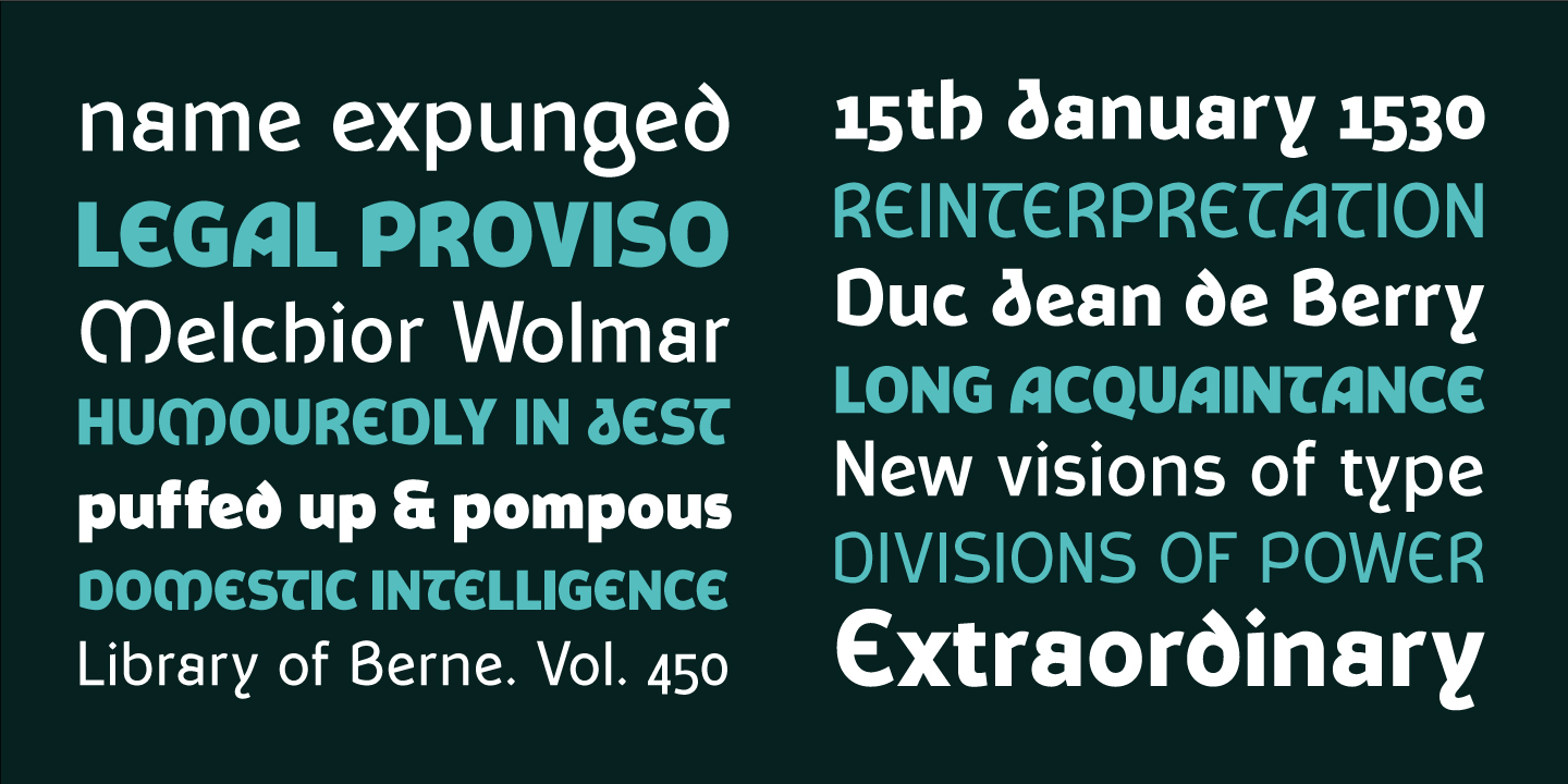 Forgotten Printer Collection Font Poster #1