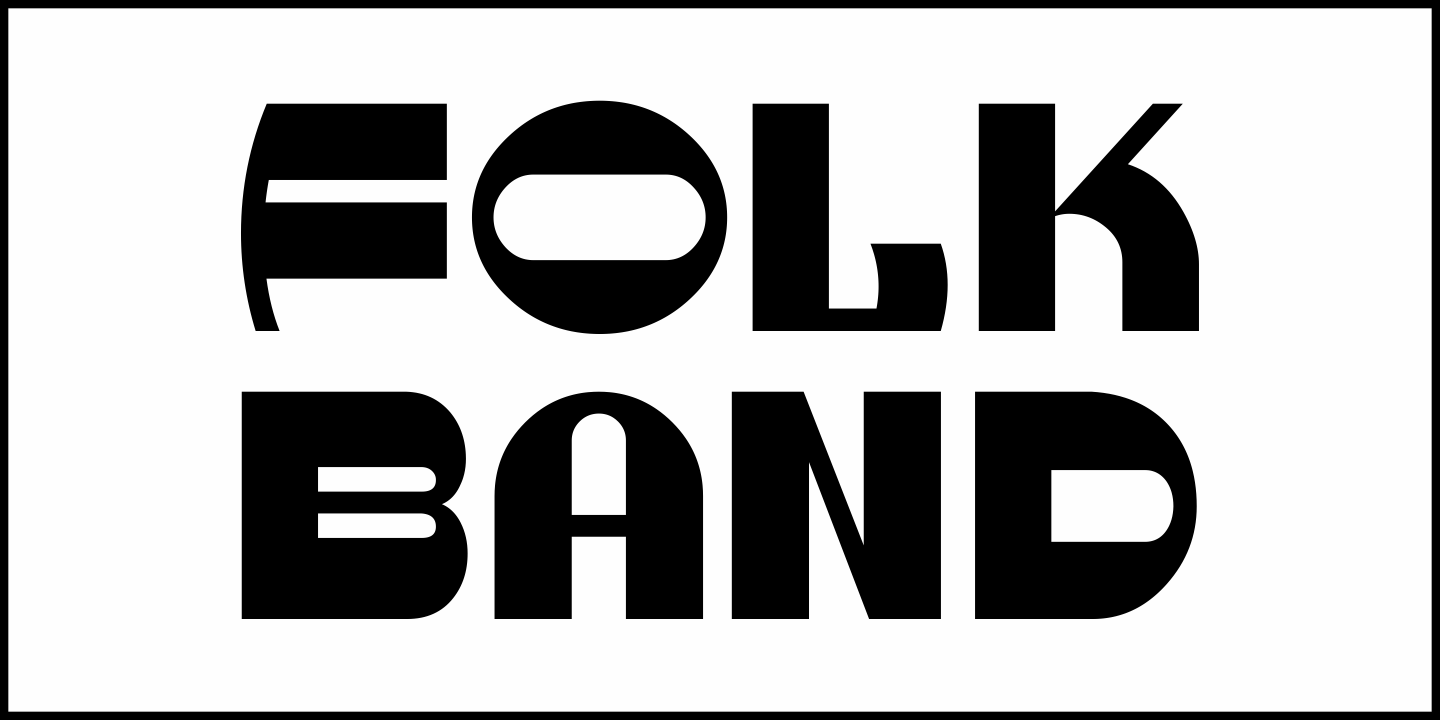 Folk Band Font Poster #1