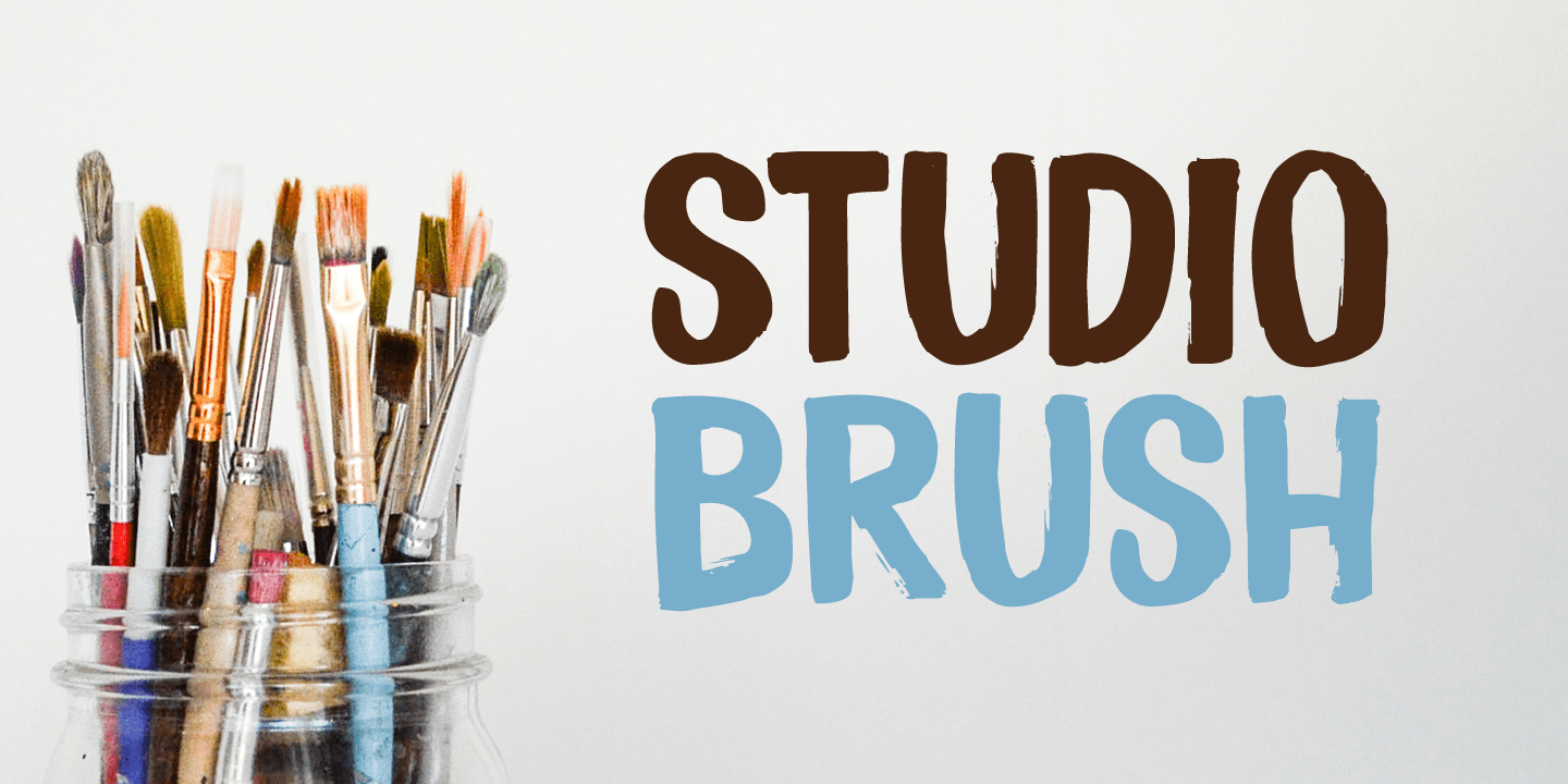 Studio Brush Font Poster