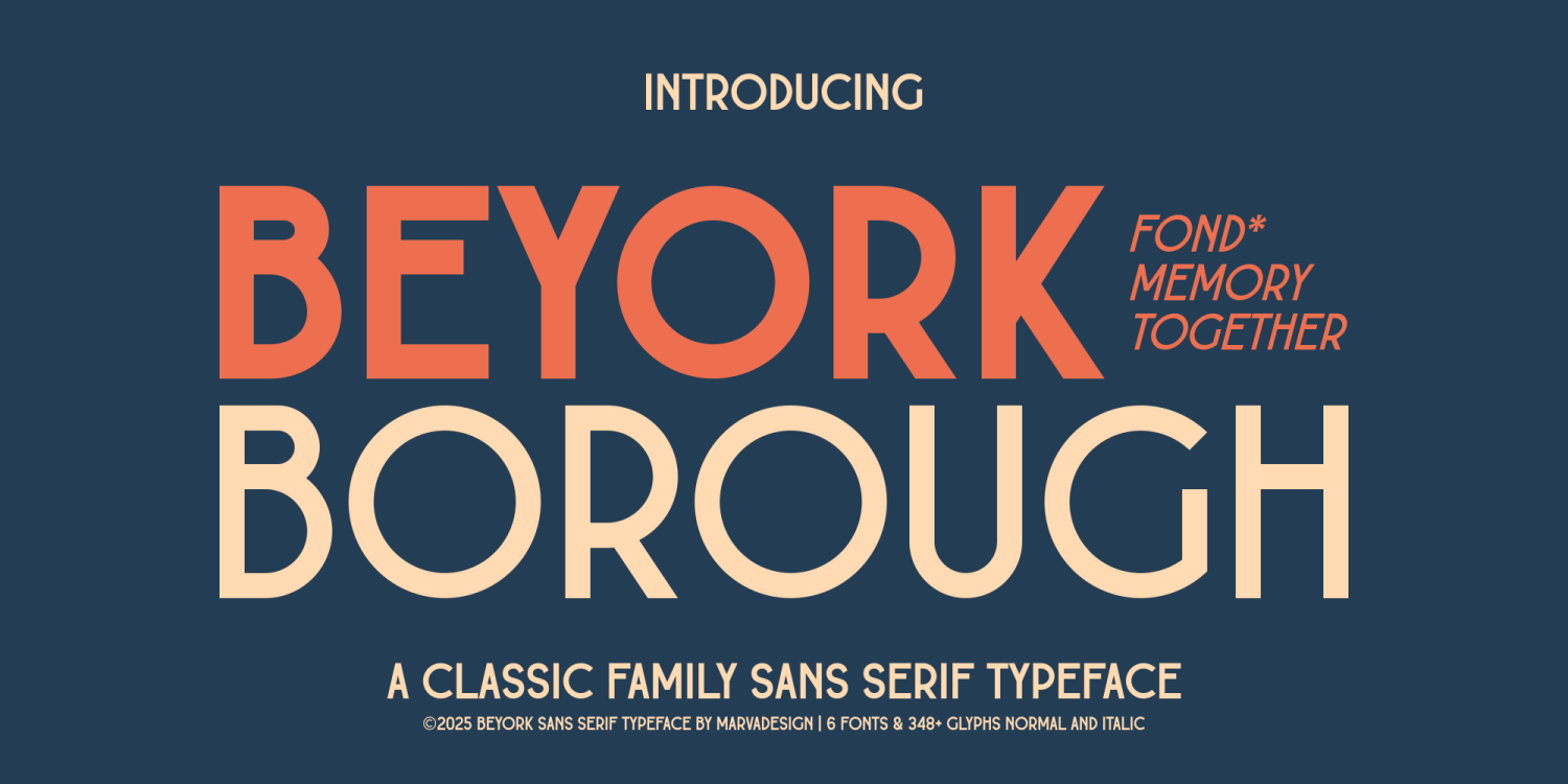 Beyork Font Poster #1
