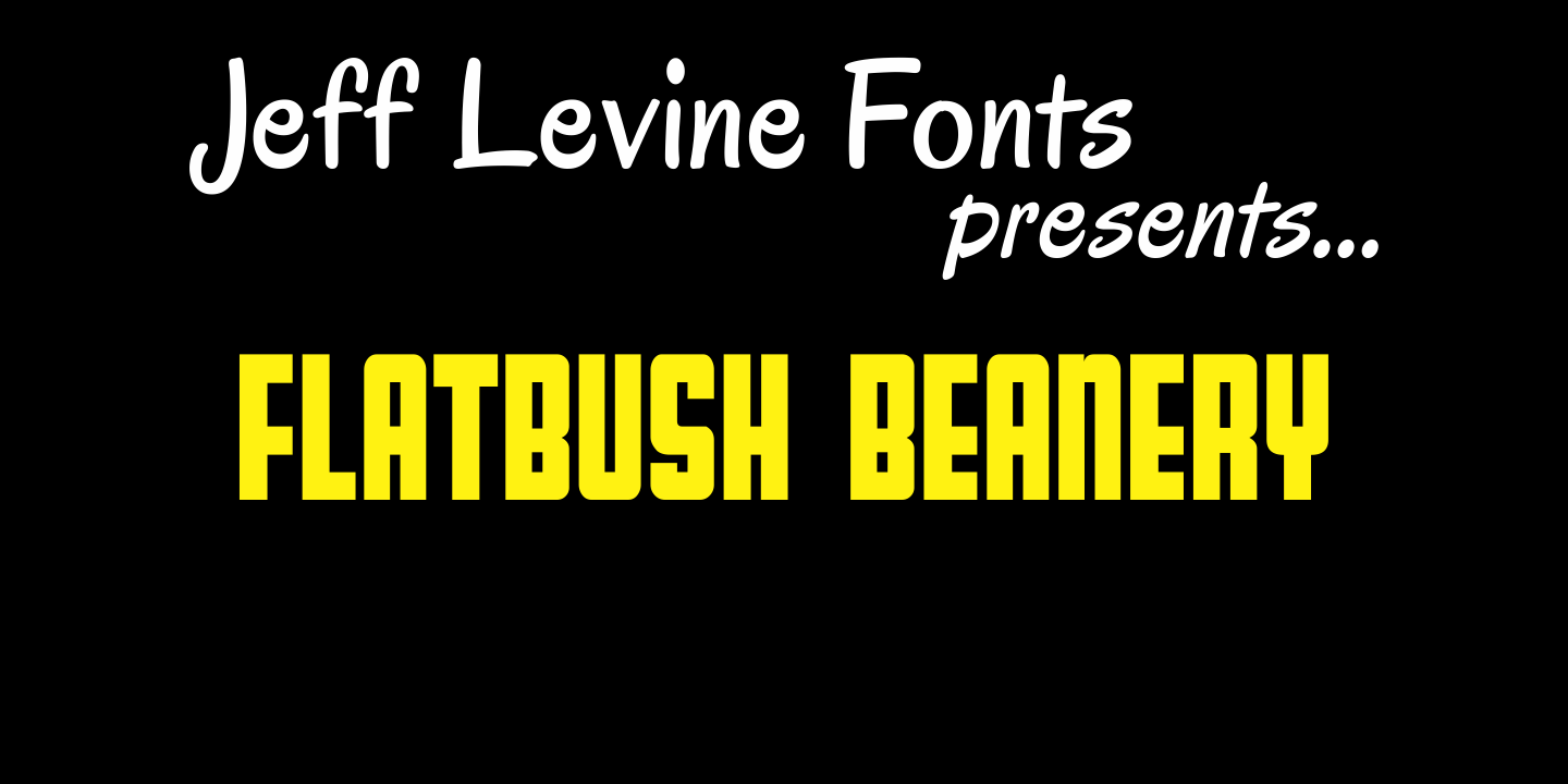 Flatbush Beanery Font Poster #1