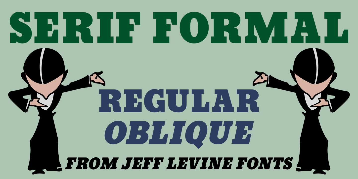 Serif Formal Font Poster #1