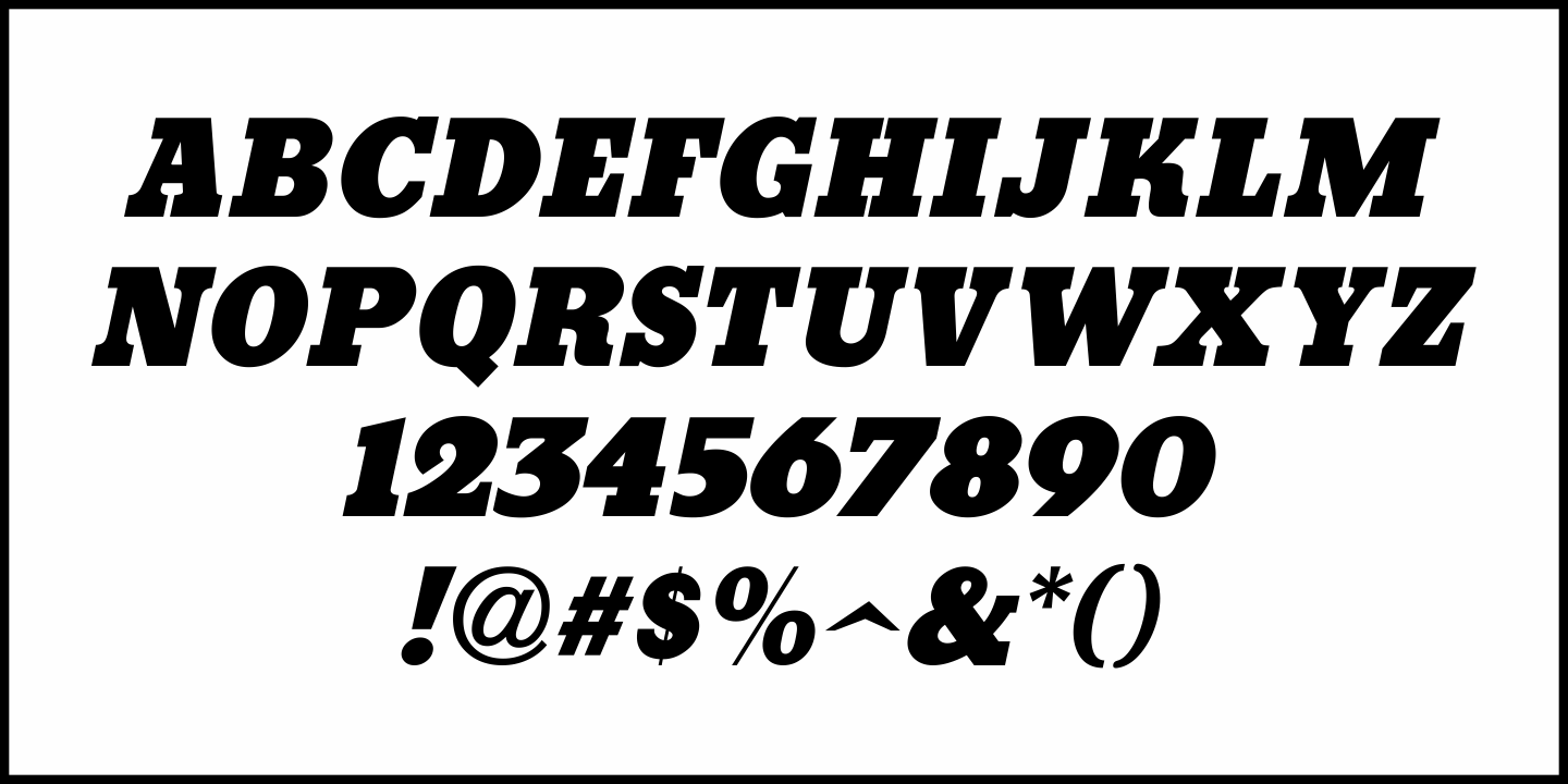 Serif Formal Font Poster #3