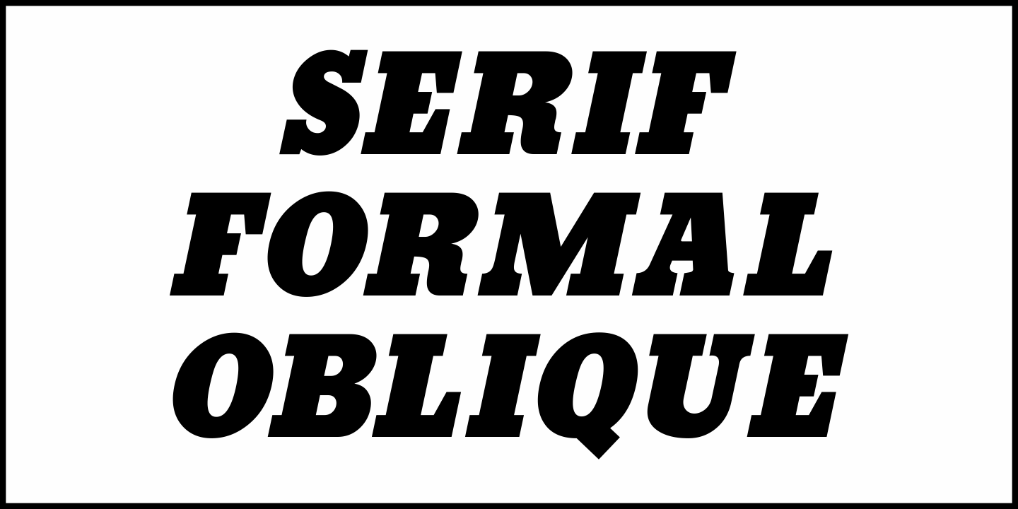 Serif Formal Font Poster #4