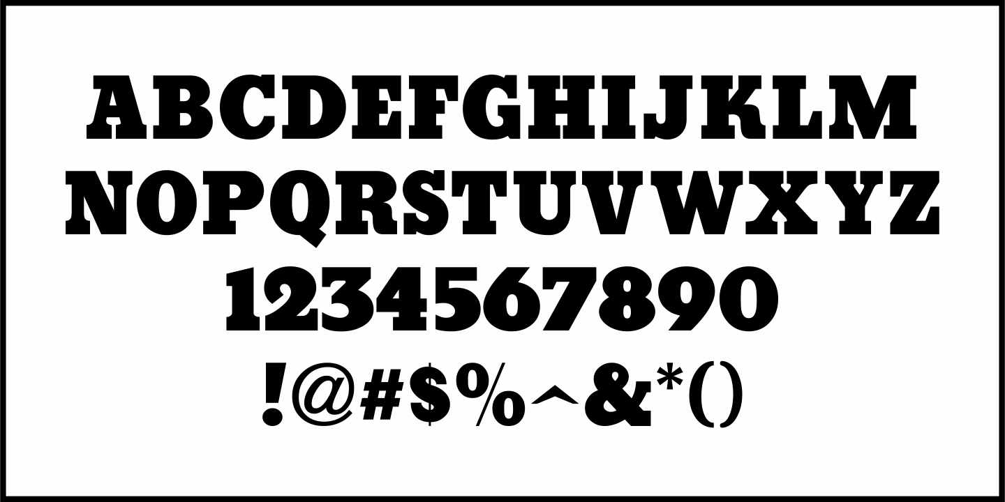 Serif Formal Font Poster #5