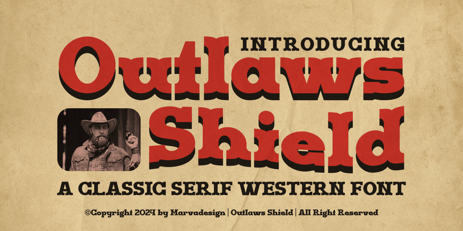 Outlaws Shield Poster