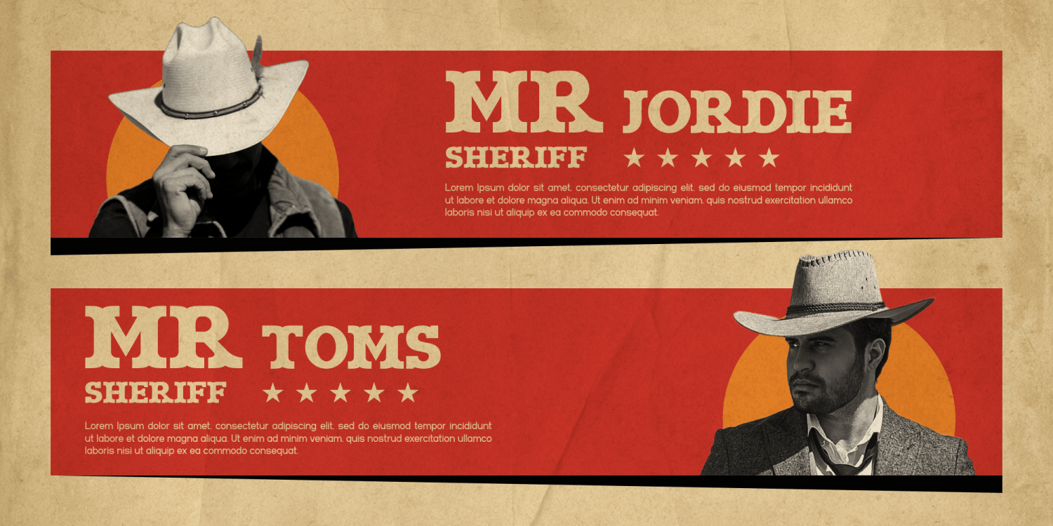 Outlaws Shield Font Poster #1