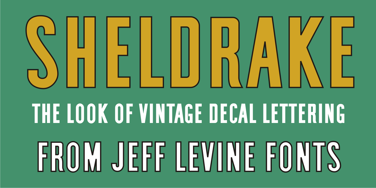 Sheldrake Font Family Poster