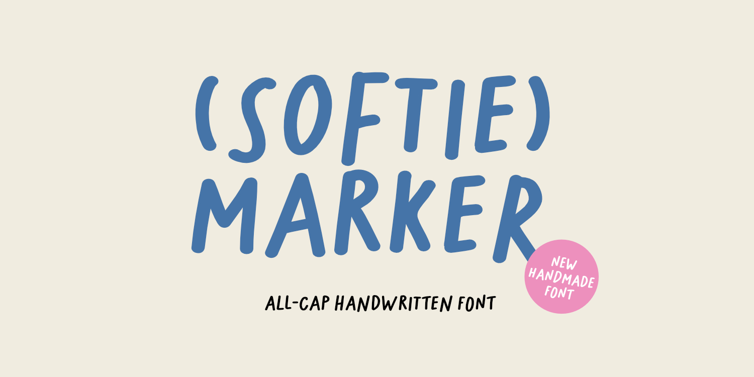 Softie Marker Poster