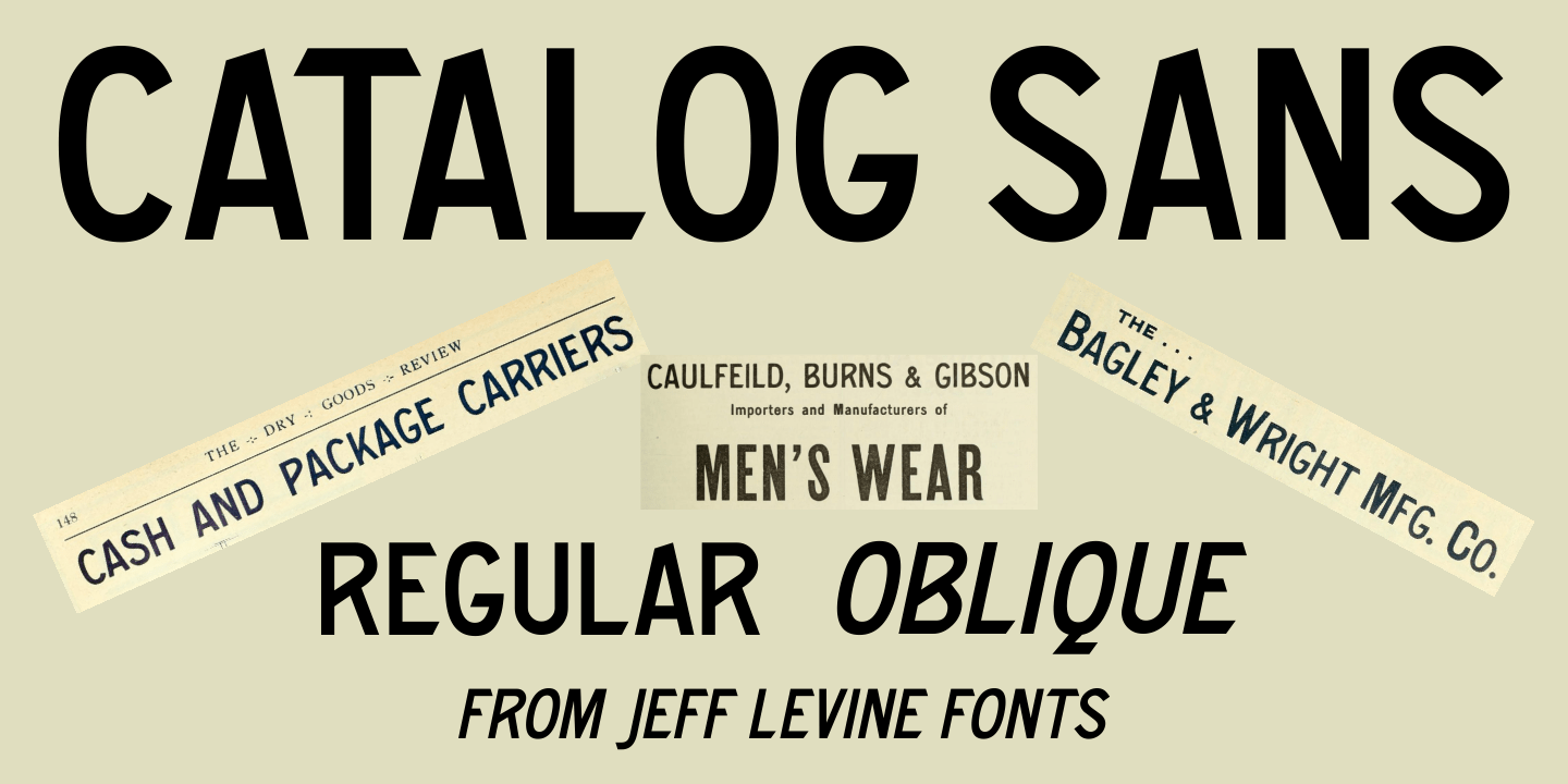 Catalog Sans Font Poster #1