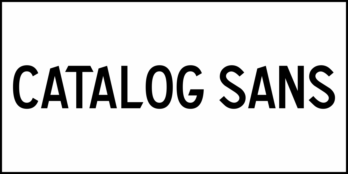 Catalog Sans Font Poster #2