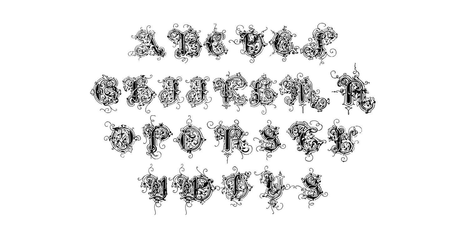 Athanasius Kircher Font Poster #1