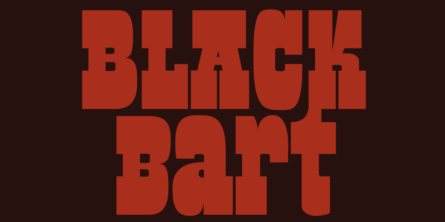Black Bart Font Poster #1