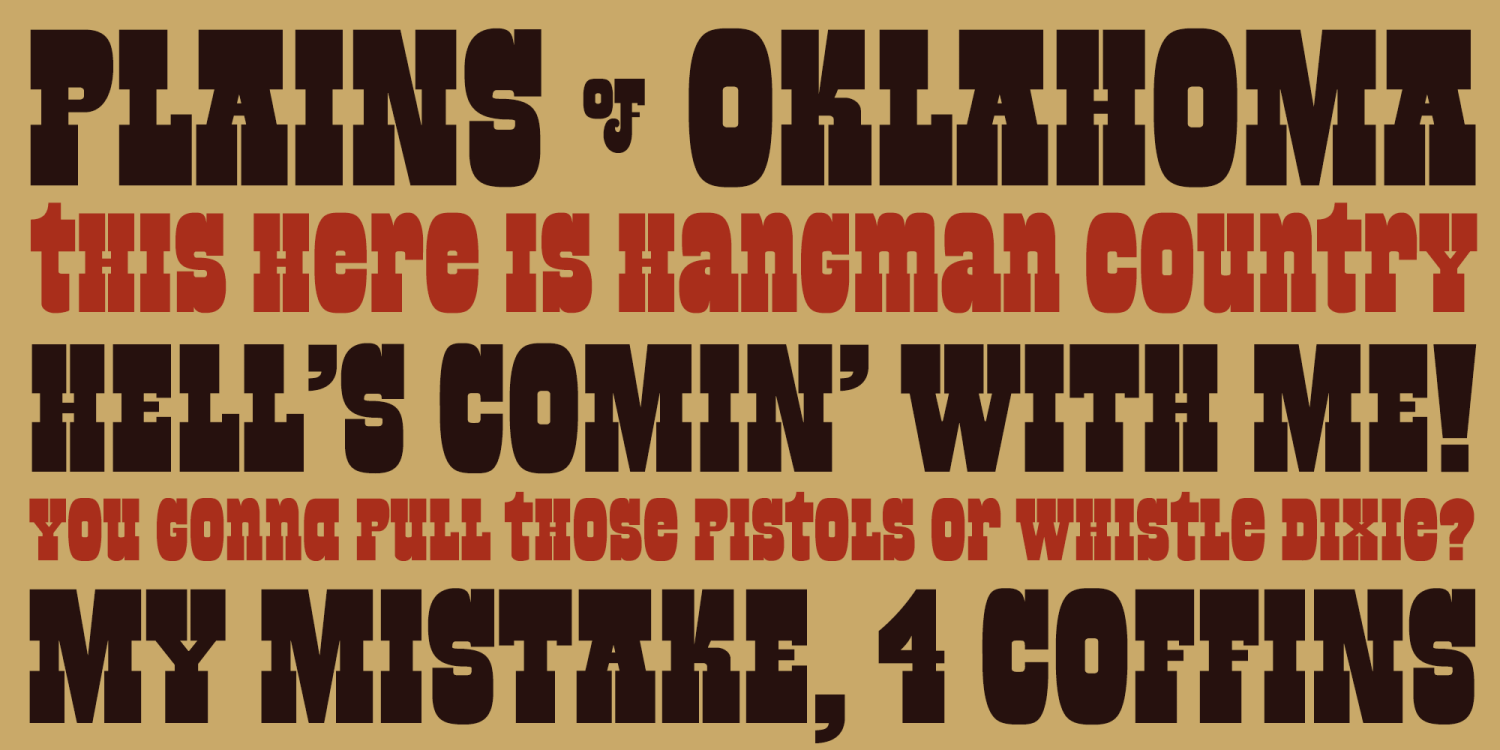 Black Bart Font Poster #1