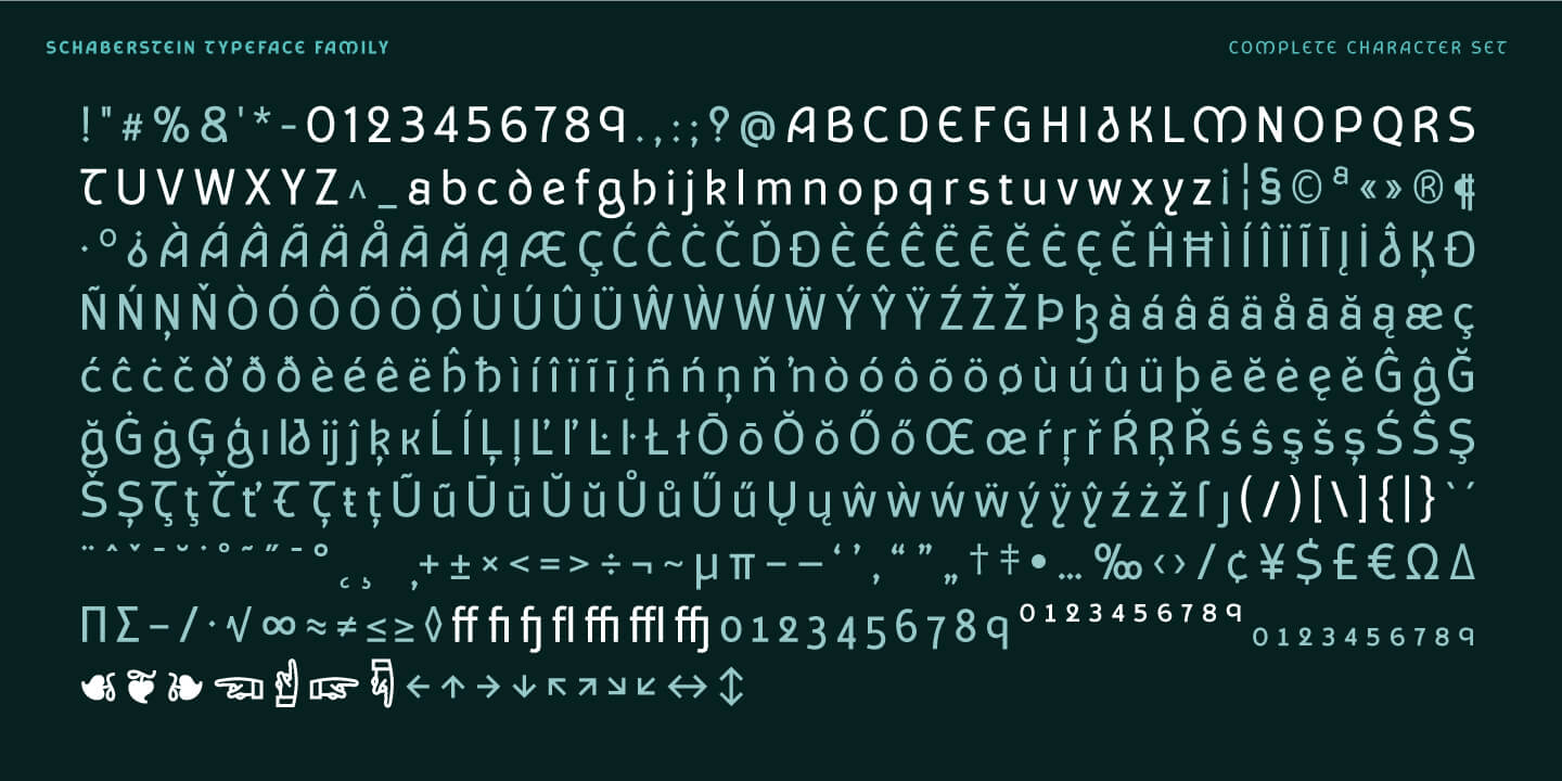 Schaberstein Font Poster #1