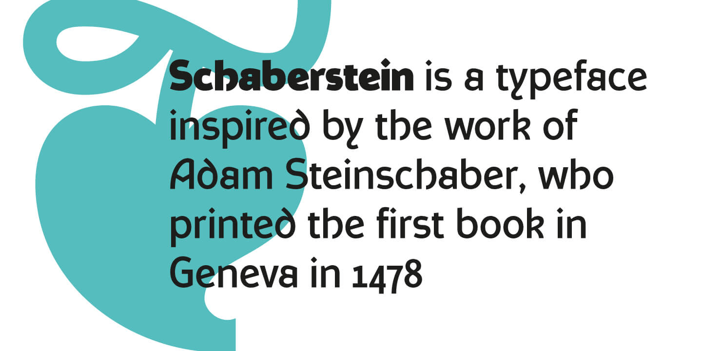Schaberstein Font Poster #1