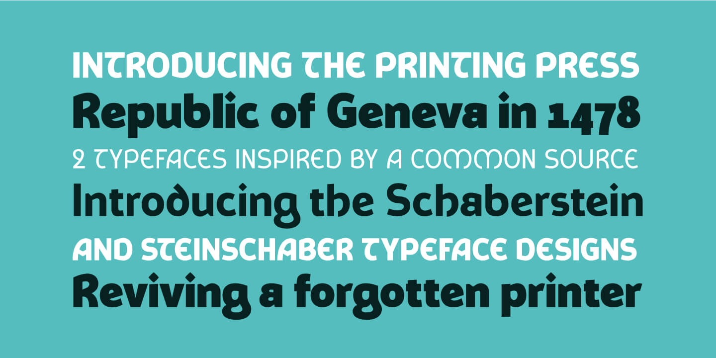 Schaberstein Font Poster #1