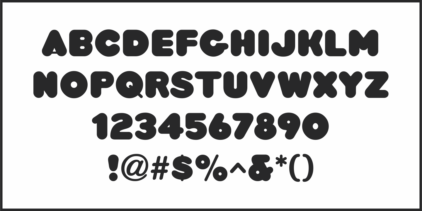 Chunky Nouveau Font Poster #1