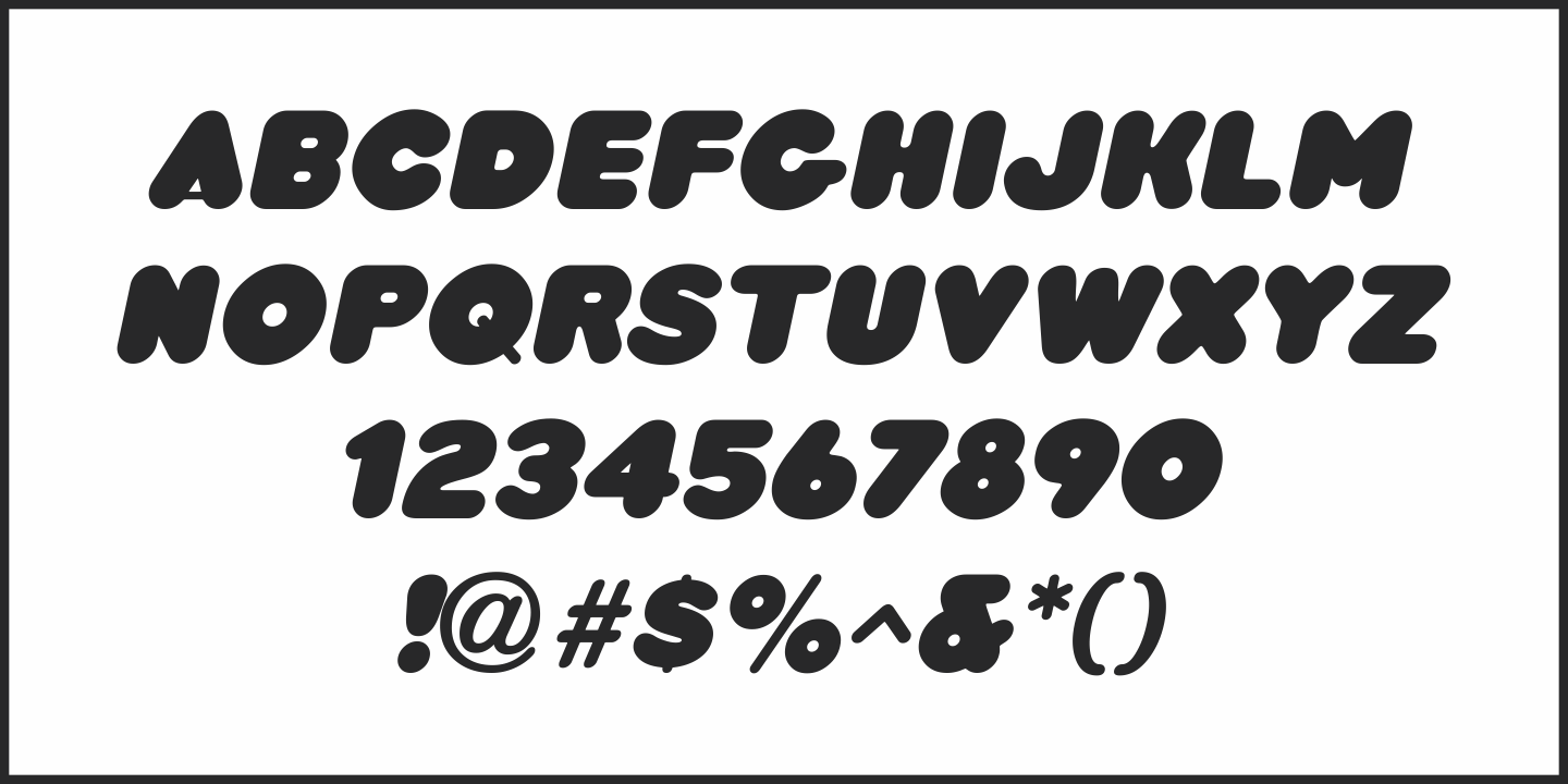 Chunky Nouveau Font Poster #1