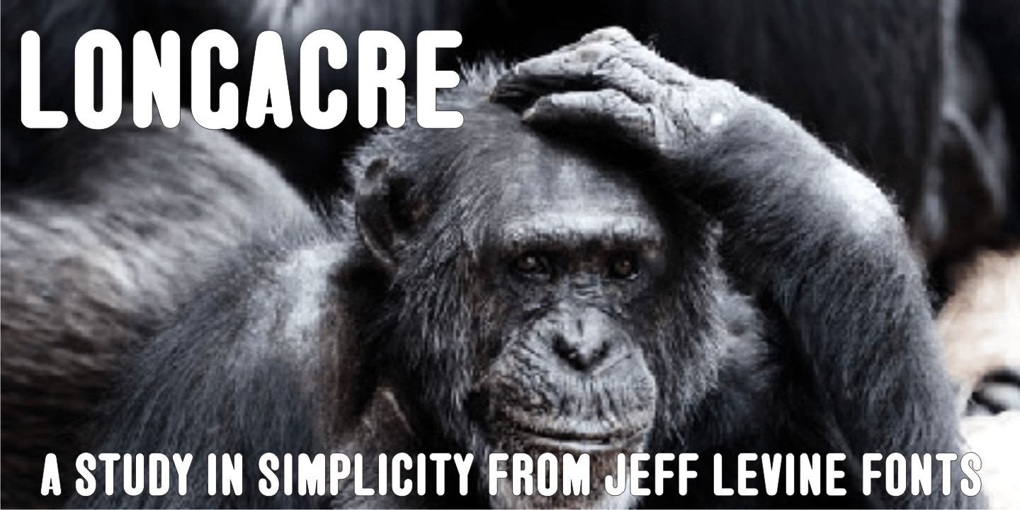 Longacre Font Poster #1